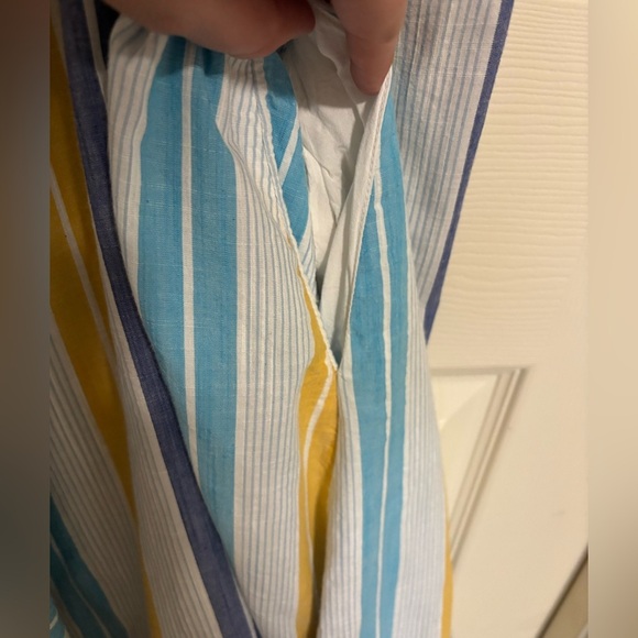 Anthropologie Striped Maxi Dress | Beach Coverup Sundress Cotton Blend - Picture 7 of 14